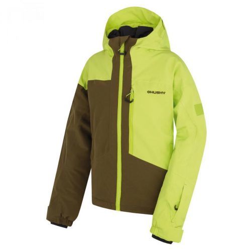 Children's ski jacket HUSKY Gomez Kids br. green/dk. khaki