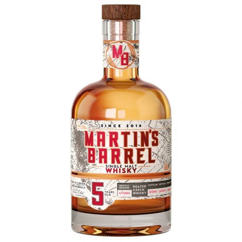 Martins Barrel Martin's Barrel 5yo single malt peated whisky 43,3% 0,7 l