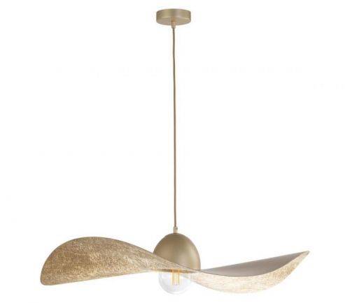 Lustr na lanku KAPELLO 1xE27/60W/230V pr. 76 cm zlatá