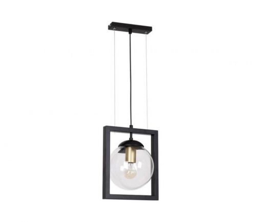 111023 - Lustr na lanku REY 1xE27/7W/230V černá