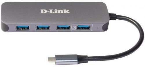 D-Link DUB-2340 USB-C to 4-Port USB 3.0 Hub with Power Delivery (DUB-2340)