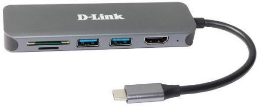 D-Link 6-in-1 USB-C Hub with HDMI/Card Reader/Power Delivery (DUB-2327)