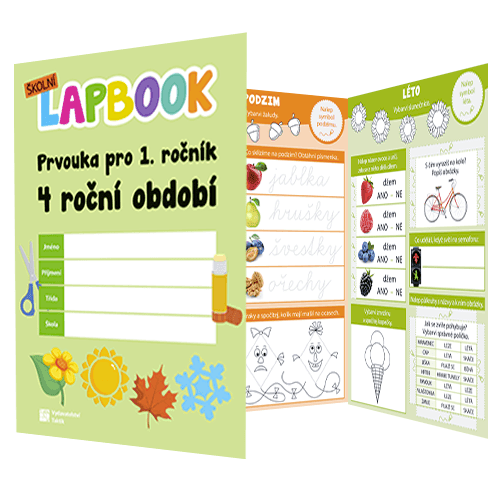 Prvouka 1 - školní lapbook - 4 roční období