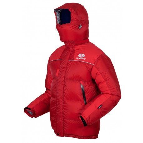 Sir Joseph 8000 II Jacket červená unisex nepromokavá zimní péřová bunda Exel Dry Light 100 L