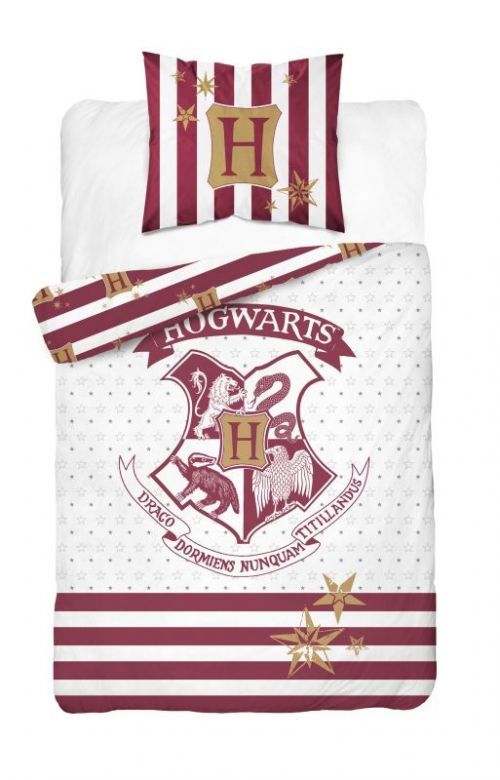 DĚTSKÉ POVLEČENÍ DO VELKÉ POSTELE HARRY POTTER WHITE