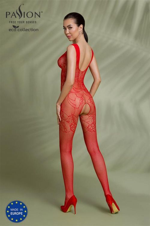 Červené bodystockings ECO BS012