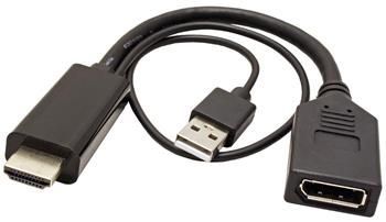 Roline Konvertor HDMI -> DisplayPort, 4K@60Hz , HDMI(M) - DP(F)