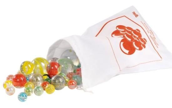 GOKI Pytlík skleněných kuliček 50ks