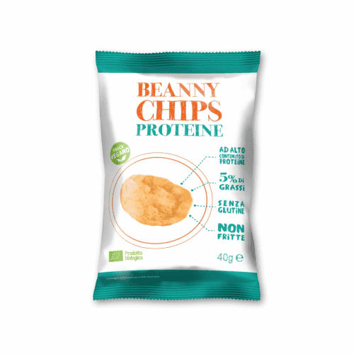 Beanny Chips Proteinové Čočkové Chipsy bezlepkové, BIO, 40g
