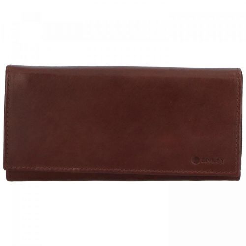 Luxusní dámská kožená peněženka Mocha, hnědá