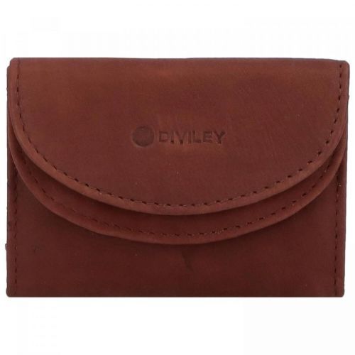 Stylová dámská menší kožená peněženka Flopo, hnědá