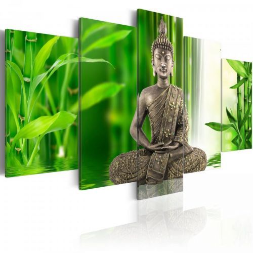 Bimago Obraz Kontemplující Buddha 100 cm x 50 cm