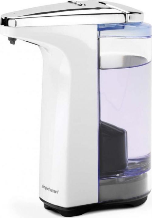 Bílý automatický plastový dávkovač mýdla 237 ml - simplehuman