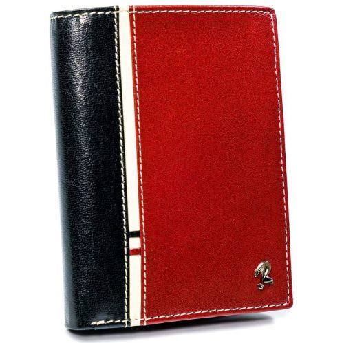 Rovicky Pánská kožená peněženka zabezpečena technologií RFID Putnok  černá, červená univerzální