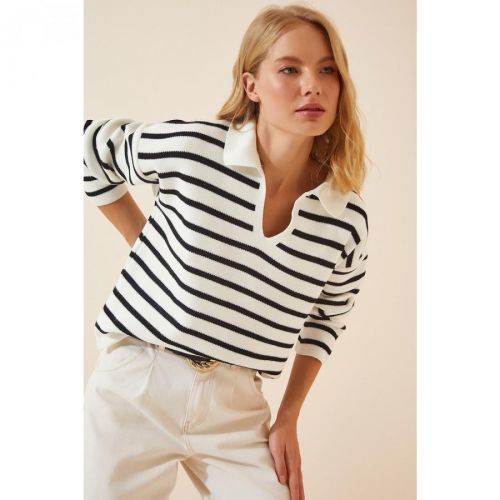 Happiness İstanbul Women's Polo Neck Knitwear Sweater