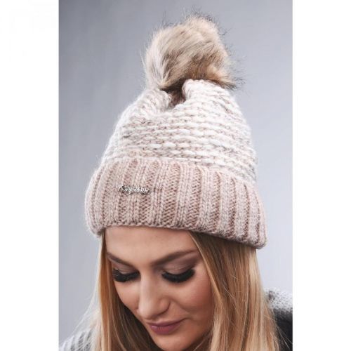 Cappuccino winter cap with welt