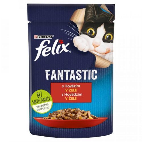 Felix Fantastic kapsička s hovězím v želé 85g