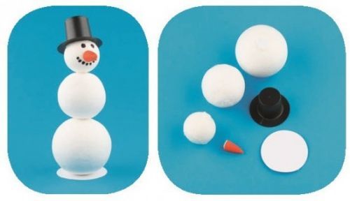 Anděl Komponenty k výrobě sněhuláka - 1819