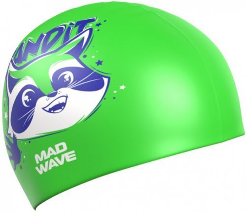 Mad Wave Bandit Swim Cap Junior Zelená
