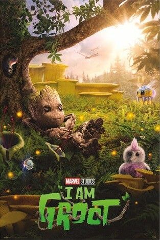 GRUPO ERIK Plakát, Obraz - Marvel: I am Groot - Chill Time, (61 x 91.5 cm)