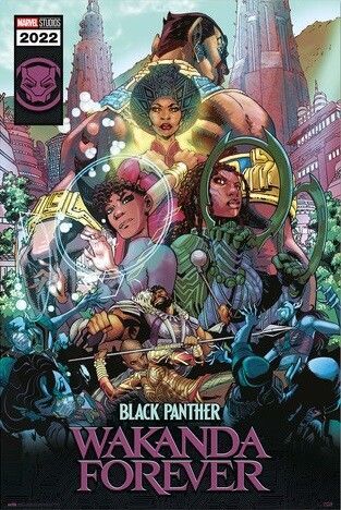 GRUPO ERIK Plakát, Obraz - Black Panther: Wakanda Forever, (61 x 91.5 cm)