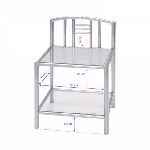 Noční stolek kovový, PARIS 3020 Akce, super cena, zlevněná doprava Idea