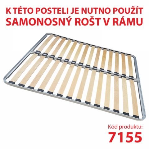 Postel 160x200 s úložným prostorem bílá MICHIGAN 471718 Idea