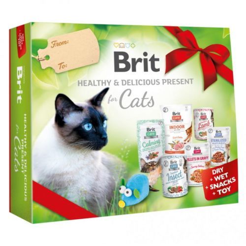 BRIT Healty&Delicious present dárkový box pro kočky 1 ks