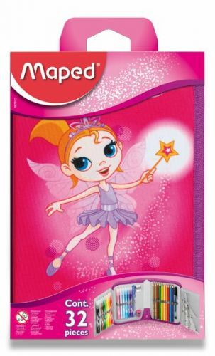 Penál Maped TATOO FAIRY - 1 patrový, vybavený