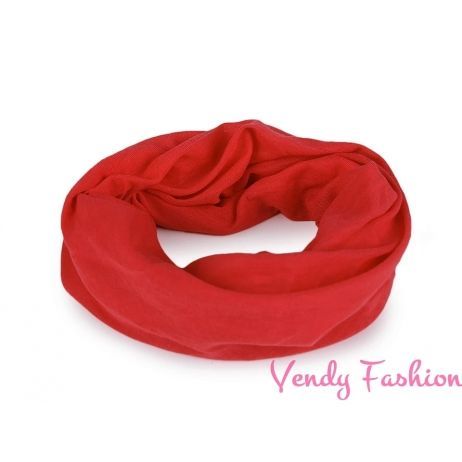 Multifunkční šátek bezešvý červený