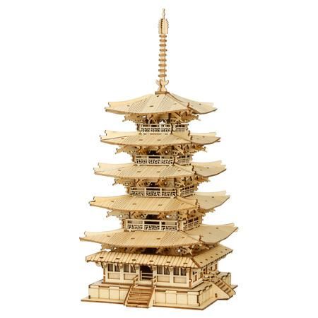 Robotime Rolife 3D Dřevěná Stavebnice Pagoda TGN02