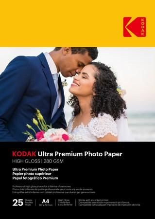 Fotopapír Kodak Ultra Premium Photo RC Gloss (280g/m2) A4 25 listů, KOPPUPA425