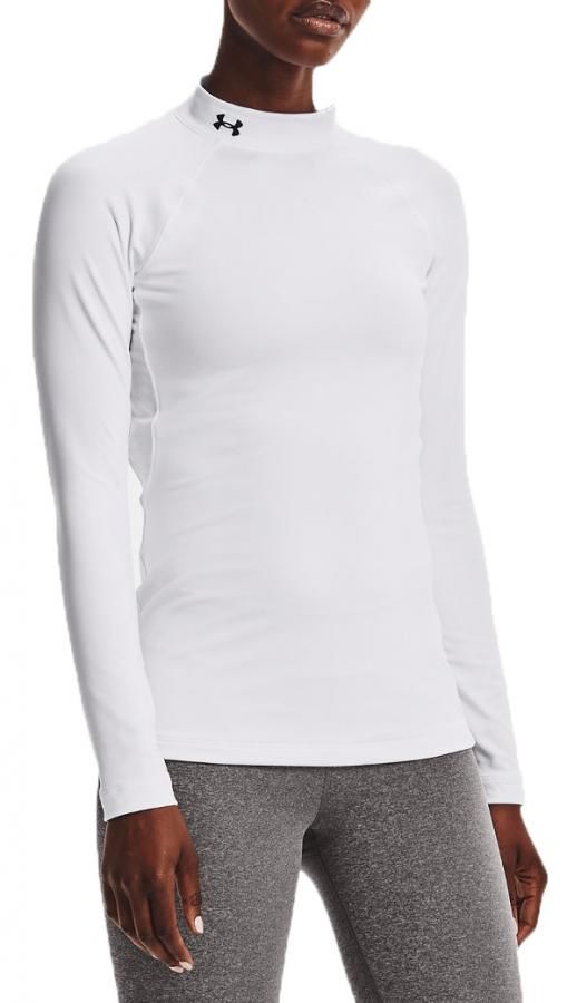 Triko s dlouhým rukávem Under Armour UA CG Authentics Mockneck-WHT