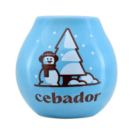 Keramická kalabasa Cebador Snowman, 350 ml