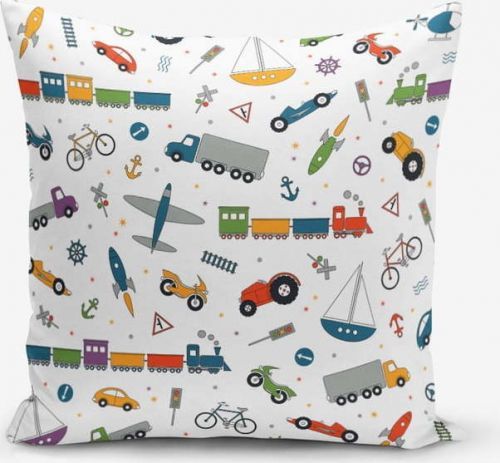 Dětský povlak na polštář Child Vehicles - Minimalist Cushion Covers