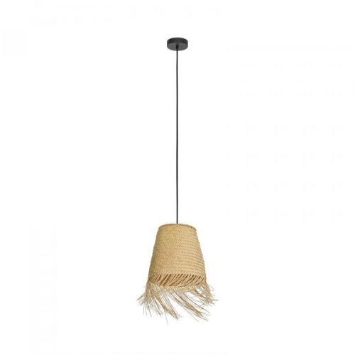 EGLO Závěsné světlo Aycliffe ratanové stínidlo, Ø 30 cm, Obývací pokoj / jídelna, ratan, ocel, E27, 40W