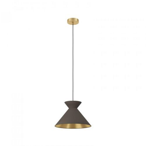 EGLO Závěsné světlo Nastasia cappuccino/mosaz 1 zdroj, Obývací pokoj / jídelna, ocel, E27, 40W