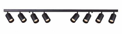 Berge Kolejnicová lampa GU10 VIKI-L 8 - černá