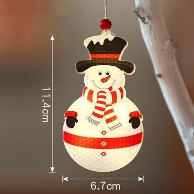 LED21 LED vánoční sněhulák 11,5 cm, 3x LR44, vnitřní, teplá bílá