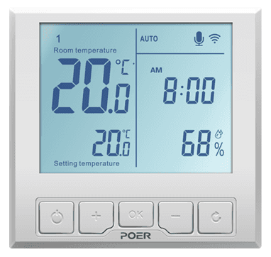 WiFi Podlahový Termostat Smart POER PTC26