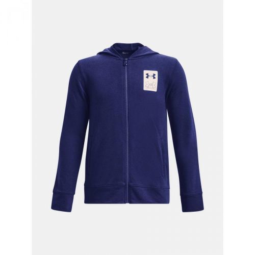 Under Armour Mikina UA Rival Terry FZ Hoodie-BLU - Kluci