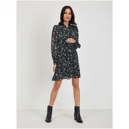 Černé dámské květované šaty ORSAY - Dámské