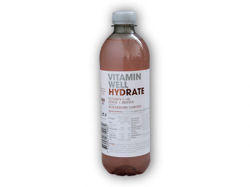 Vitamin Well Vitamin Well HYDRATE 500ml Varianta: rebarbora-jahoda