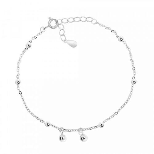 Brilio Silver Slušivý stříbrný náramek s přívěsky BRC57W