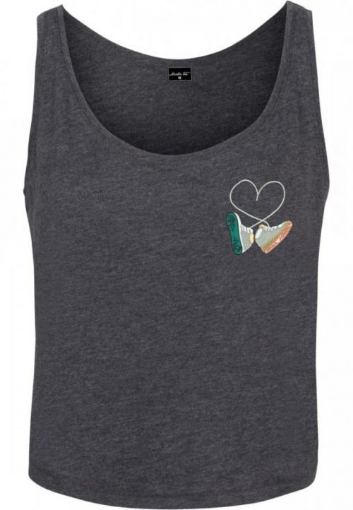 Ladies Kicks Love EMB Tank - charcoal L