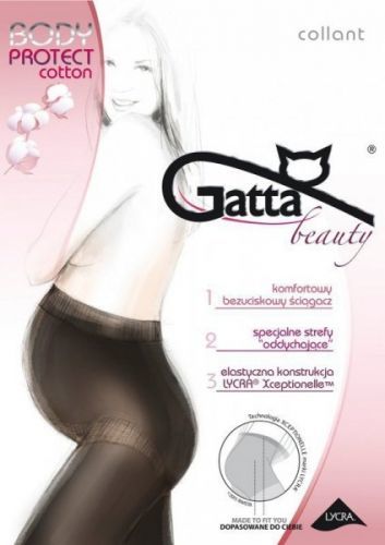 Gatta Body Protect Cotton punčochové kalhoty 3-M nero/černá