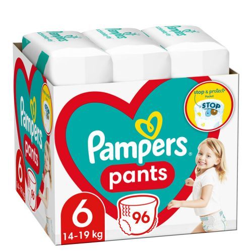Pampers Pants Plenkové Kalhotky Velikost 6 (14-19kg) 96 ks