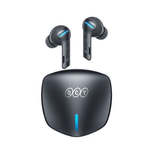 QCY - G1 bezdrátová herní sluchátka s dobíjecím boxem,Bluetooth 5.2, černá