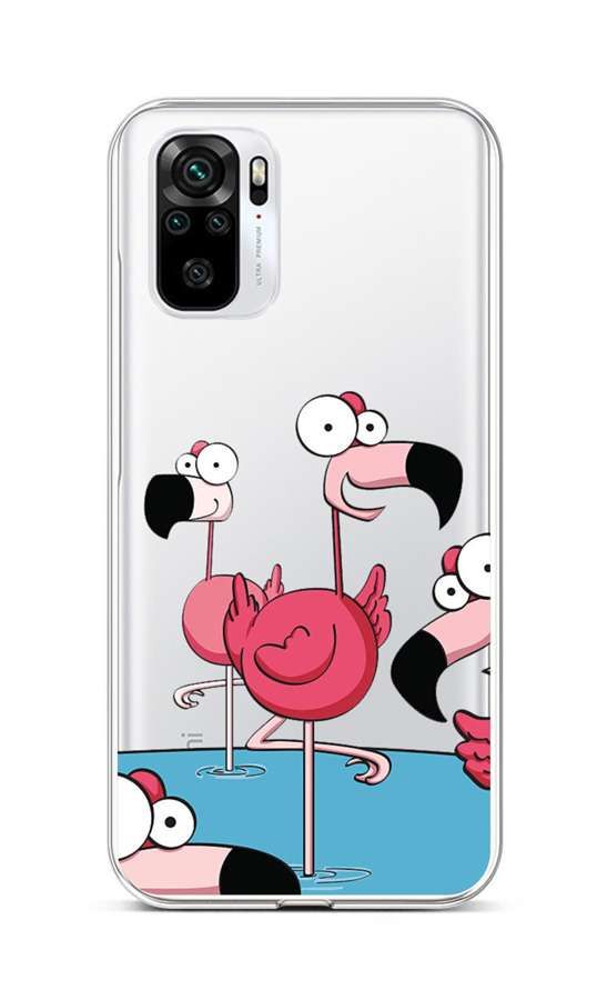 Kryt TopQ Xiaomi Redmi Note 10S Cartoon Flamingos 85988