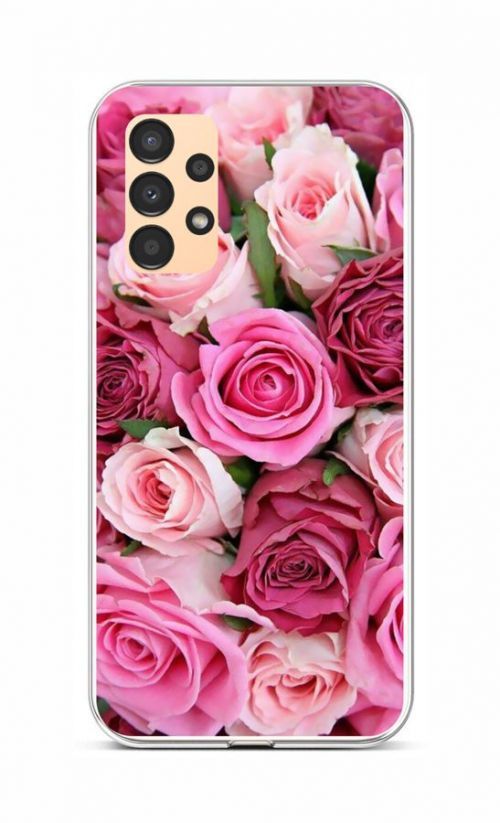 Kryt TopQ Samsung A13 Růžové růžičky 85213